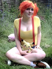 Redhead cutie with great boobs, cosplay..