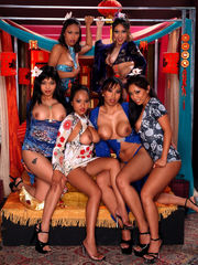 Luxurious Asian pornographic stars in..