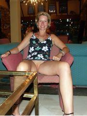 Mature chick is widely stretches her