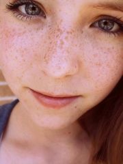 Luxurious Freckled Red-haired Closeup -..